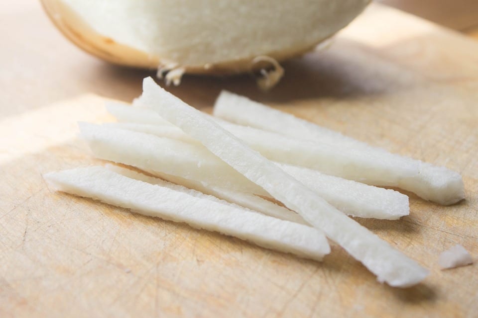 Jicama Fries with Lemon-Yogurt Dip